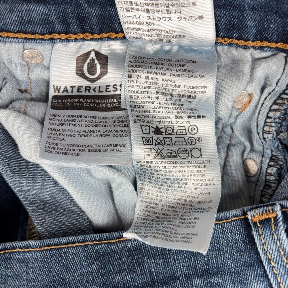 Levi's 511 Slim Fit Jeans Men's W29 L30 Light Wash Stretch Denim Classic euc - Picture 11 of 11